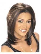 Lace Front Medium Straight Synthetic Wig