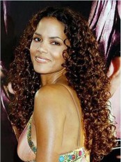 Sweet Long 24 Inch Wavy Brown African American Lace Wigs