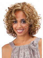 Best Short Curly No Bang African American Lace Wigs for Women 10 Inch