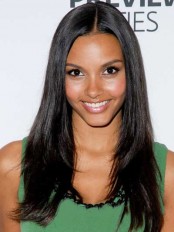 Long Straight Black African American Lace Wigs for Women 18 Inch