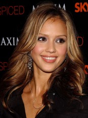 Jessica Alba Human Hair Full Lace Wig